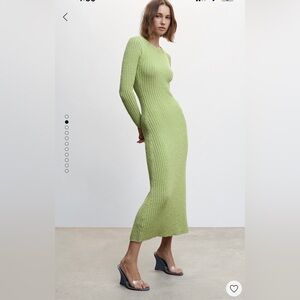 Ribbed knitted dress